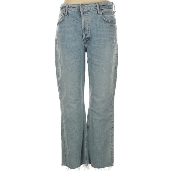 Citizens of Humanity Isola Jeans 32 Button Fly Cropped Bootcut Raw Hem NWT - Picture 13 of 16